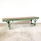 Antique Green Wooden Market Stall Table 7