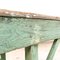 Antique Green Wooden Market Stall Table 4