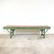 Antique Green Wooden Market Stall Table, Immagine 1