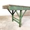 Antique Green Wooden Market Stall Table 3