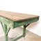 Antique Green Wooden Market Stall Table 9