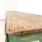 Antique Green Wooden Market Stall Table 10