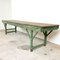 Antique Green Wooden Market Stall Table, Immagine 8