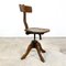 Antique Oak Swivel Desk Chair from Fortuna Gand, Image 1