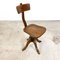 Antique Oak Swivel Desk Chair from Fortuna Gand, Image 2