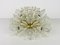 Glass and Brass Snowflake Flush Mount by Emil Stejnar for Rupert Nikoll, 1960s, Image 3