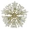 Glass and Brass Snowflake Flush Mount by Emil Stejnar for Rupert Nikoll, 1960s 1