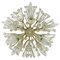 Glass and Brass Snowflake Flush Mount by Emil Stejnar for Rupert Nikoll, 1960s, Image 1