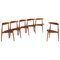 Beech & Teak FH4103 Heart Chairs by Hans J. Wegner for Fritz Hansen, Set of 6 1