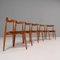 Beech & Teak FH4103 Heart Chairs by Hans J. Wegner for Fritz Hansen, Set of 6 2