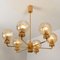 Gold-Plated Glass Light Fixtures in the Style of Brotto, Set of 3, Immagine 8