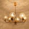 Gold-Plated Glass Light Fixtures in the Style of Brotto, Set of 3, Immagine 2