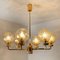 Gold-Plated Glass Light Fixtures in the Style of Brotto, Set of 3, Immagine 5
