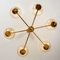 Gold-Plated Glass Light Fixtures in the Style of Brotto, Set of 3 9