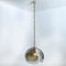 Smoked Glass and Brass Pendant Lights in the Style of Kalmar, 1970s, Set of 2 5