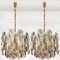 Austrian Smoked Glass Chandeliers from Kalmar, 1969, Set of 2 2