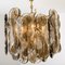 Austrian Smoked Glass Chandeliers from Kalmar, 1969, Set of 2 14