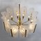 Large Glass & Brass Chandeliers by Orrefors for Carl Fagerlund, Set of 2, Immagine 13