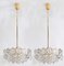 German Crystal and Gilt Metal Chandeliers from Kinkeldey, Set of 2, Imagen 2