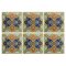 Antique Spanish Ceramic Tiles, 1900, Set of 6, Immagine 1