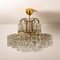 Glass and Brass Chandelier from Doria, 1960, Image 13