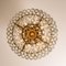 Glass and Brass Chandelier from Doria, 1960, Image 9