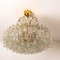 Glass and Brass Chandelier from Doria, 1960, Image 10