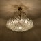 Glass and Brass Chandelier from Doria, 1960 17