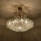 Glass and Brass Chandelier from Doria, 1960, Image 17