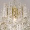 Glass and Brass Chandelier from Doria, 1960, Immagine 6