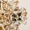 One of the Four Large Gilt Brass Faceted Crystal Sconces Wall Lights Kinkeldey From Cor 13