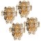 One of the Four Large Gilt Brass Faceted Crystal Sconces Wall Lights Kinkeldey From Cor 2