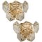 One of the Four Large Gilt Brass Faceted Crystal Sconces Wall Lights Kinkeldey From Cor 20