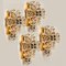 One of the Four Large Gilt Brass Faceted Crystal Sconces Wall Lights Kinkeldey From Cor 3