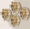 One of the Four Large Gilt Brass Faceted Crystal Sconces Wall Lights Kinkeldey From Cor, Image 12