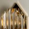 Italian Murano Glass and Gilt Brass Sconces in the Style of Venini, Set of 2 15