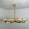 Large Glass and Brass Chandelier from Doria, 1960s, Immagine 15