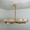 Large Glass and Brass Chandelier from Doria, 1960s 7