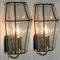 Iron and Bubble Glass Sconce by Limburg, 1960 8