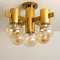Brass and Glass Light Fixtures in the Style of Jakobsson, 1960s, Set of 3, Immagine 9