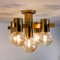 Brass and Glass Light Fixtures in the Style of Jakobsson, 1960s, Set of 3, Immagine 2