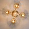 Brass and Glass Light Fixtures in the Style of Jakobsson, 1960s, Set of 3 13