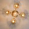 Brass and Glass Light Fixtures in the Style of Jakobsson, 1960s, Set of 3, Immagine 13