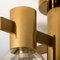 Brass and Glass Light Fixtures in the Style of Jakobsson, 1960s, Set of 3 6