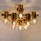 Brass and Glass Light Fixtures in the Style of Jakobsson, 1960s, Set of 3 7