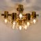 Brass and Glass Light Fixtures in the Style of Jakobsson, 1960s, Set of 3, Image 7