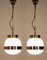 Glass & Brass Delta Grande Pendant Light by Sergio Mazza for Artemide, 1960s, Set of 2, Image 10