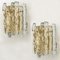 Austrian Ice Glass & Brass Wall Sconces by J.T. Kalmar for Cor 7