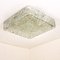 Large Glass Flush Mount Ceiling Lamp by J.T Kalmar 4