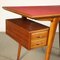 Italian Formica Beech Writing Desk, 1950s 3